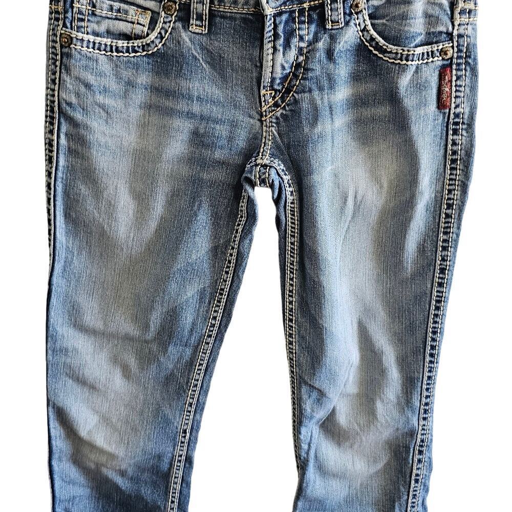 Silver Capri Jeans